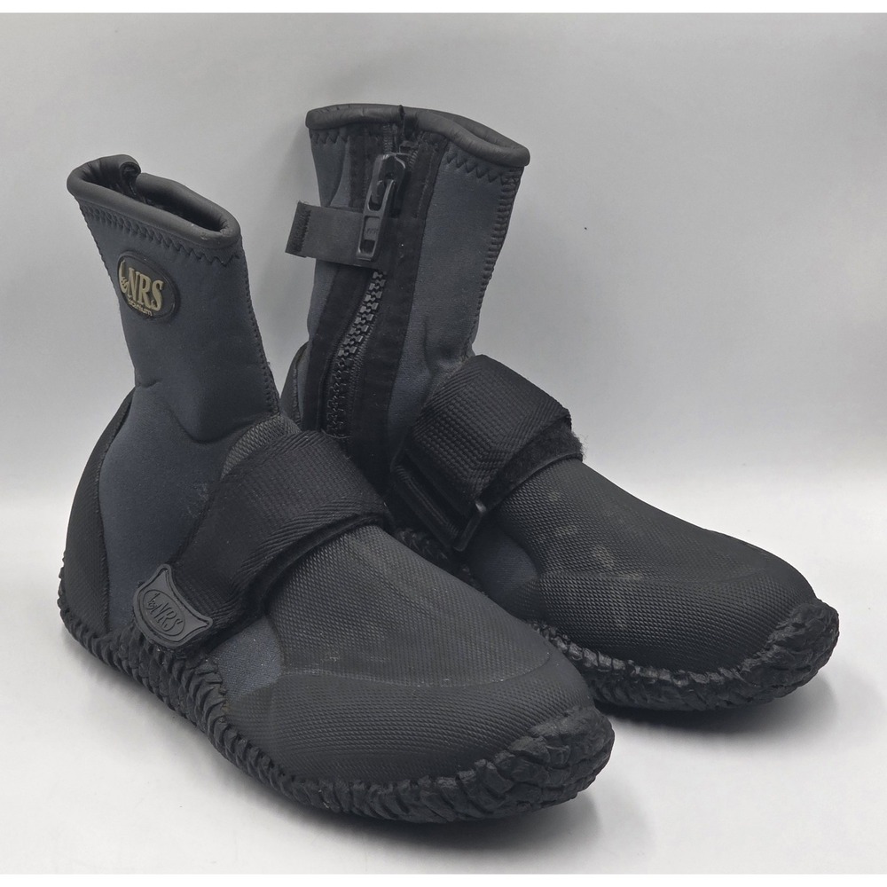 NRS Titanium Neoprene Wetshoes Men's 8 Black/Blue Paddle Shoe Boots